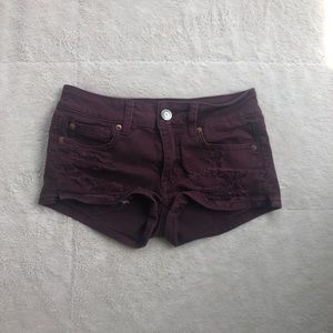 American Eagle Maroon Shorts